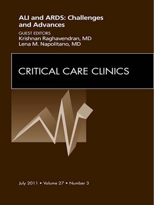 cover image of Severe Acute Respiratory Distress Syndrome, an Issue of Critical Care Clinics